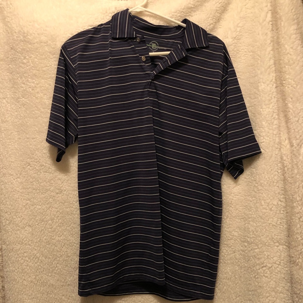 Purple golf polo